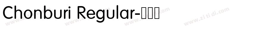 Chonburi Regular字体转换
